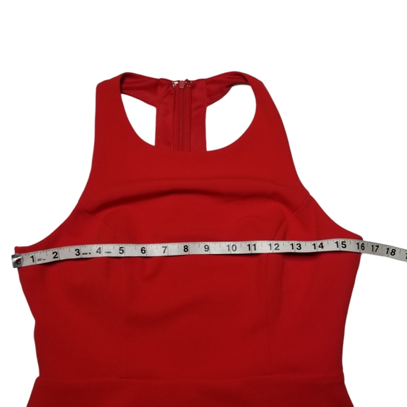 Lulu's Cut Out Dress Red - Picture 7 of 12